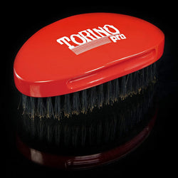 Torino Pro Wave Brush #690-Curved Medium palm 360 Waves Hair Brush - Textured Tech