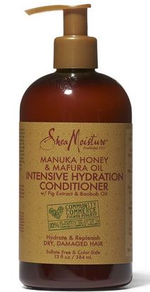 Shea Moisture Leave In, Intensive Hydration & Care, Manuka Honey & Mafura Oil - 12 oz