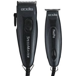 ANDIS PIVOT MOTOR COMBO ADJUSTABLE BLADE CLIPPERS/CORDED TRIMMER - Textured Tech