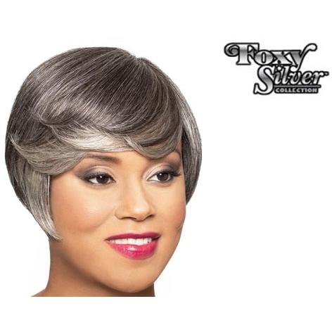 FOXY SILVER HUMAN HAIR WIG LEONA Textured Tech