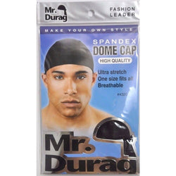 Mr. Durag SPANDEX DOME CAP BLACK - Textured Tech