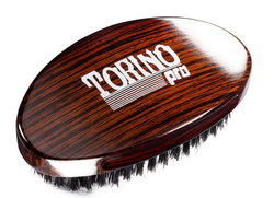 Torino Pro Wave Brush #730-Curved Medium palm 360 Waves Hair Brush - Textured Tech