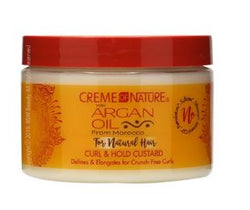CREME OF NATURE ARGAN OIL FOR NATURAL HAIR CURL & HOLD CUSTARD - Textured Tech