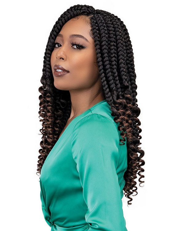 Janet Collection Crochet Braids Nala Tress 2X Jumbo Coi Box Braid 14" - Textured Tech