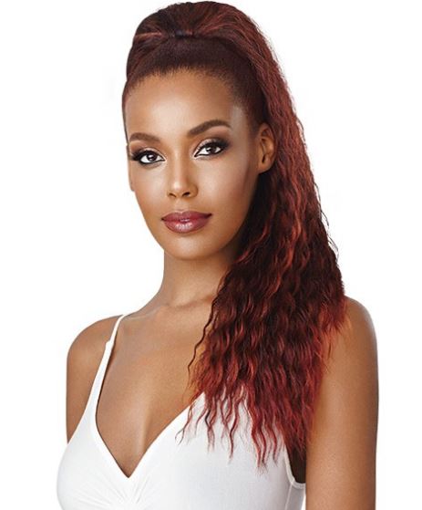 OUTRE QUICK PONY AISSATA-DRAWSTRING PONYTAIL - Textured Tech
