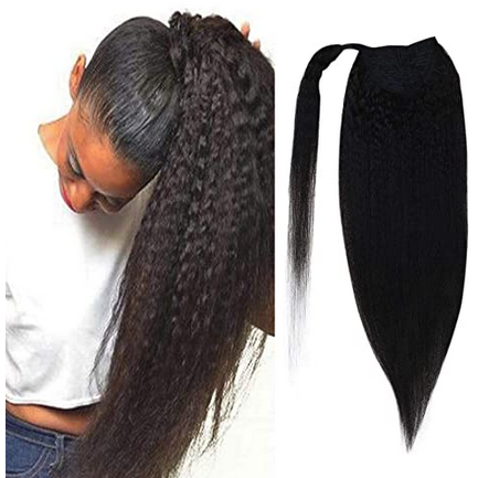 WRAP PONYTAIL KINKY STRAIGHT WRKK-18 - Textured Tech