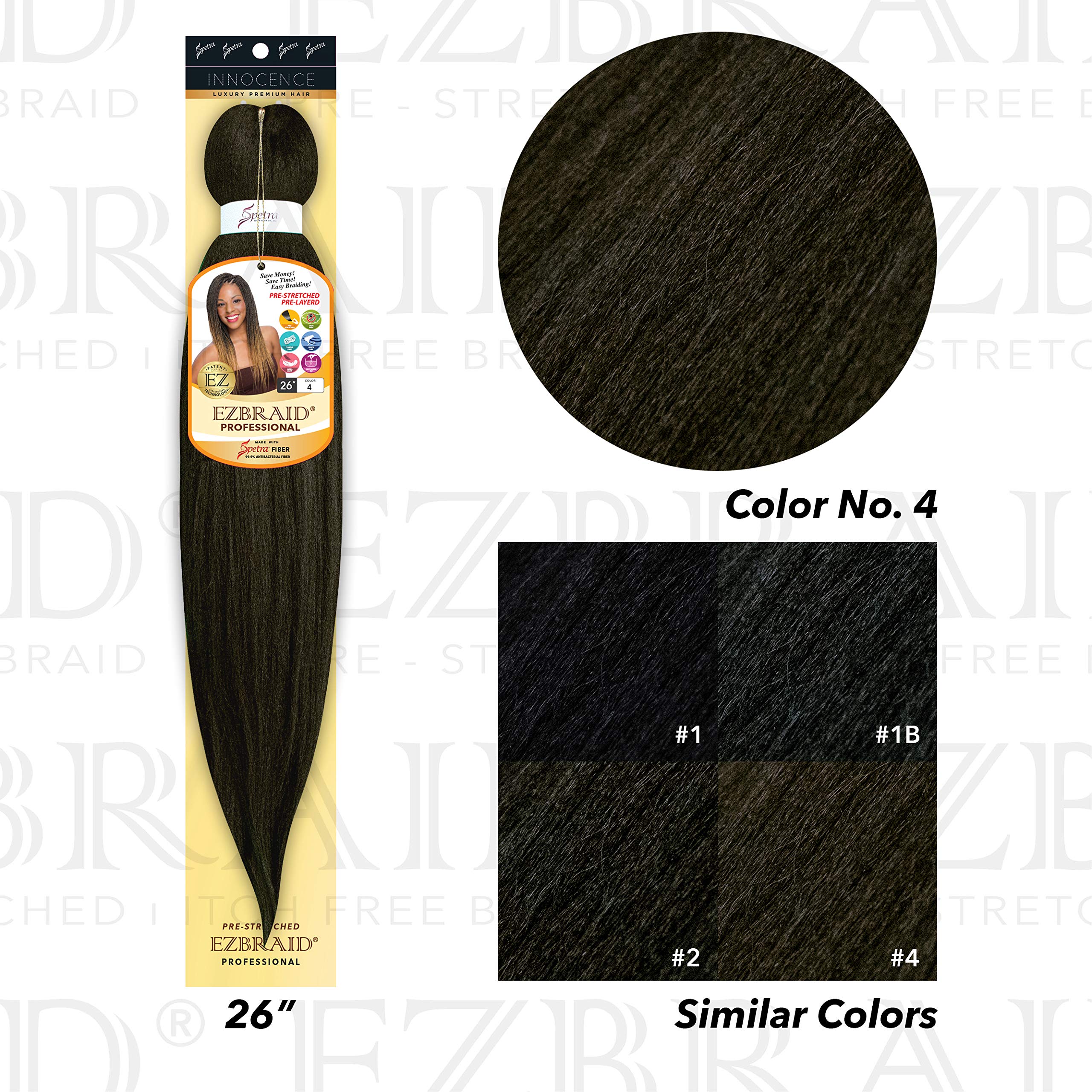 EZ BRAID PRE-STRETCHED HAIR 26" ANTI-BACTERIAL SINGLE PACK | Textured Tech