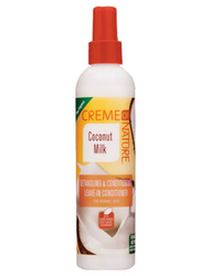 CREME OF NATURE COCONUT MILK DETANGLING LEAVE IN CONDITIONER SPRAY 8.45OZ - Textured Tech