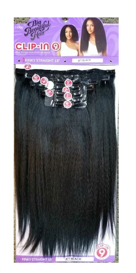 Kinky Straight Clip In Hair Extensions | Blow Out Clip Ins | HFH