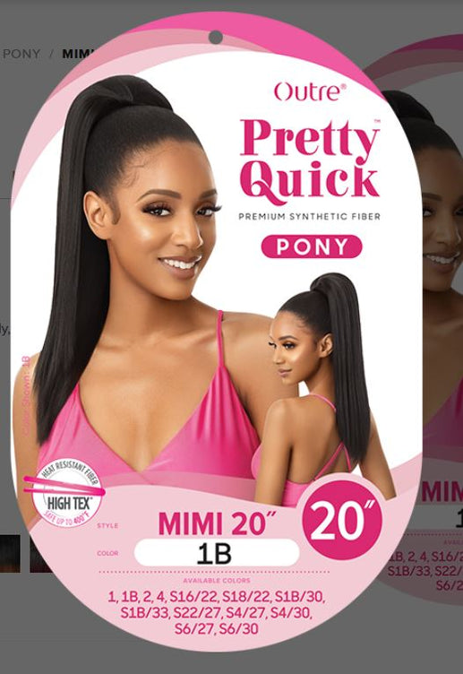 Outre Pretty Quick Ponytail MIMI 20" - Textured Tech
