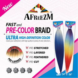 AFREEZM PRESTRETCHED COLOR BRAID - Textured Tech