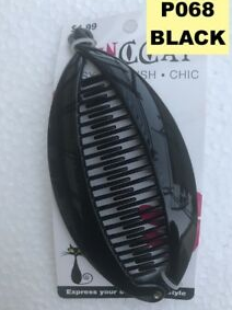 PINCCAT #P068 COMB TWISTED BARETTES - Textured Tech