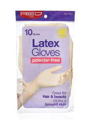 RE BY KISS POWDER FREE LATEX GLOVES 10CT - Textured Tech