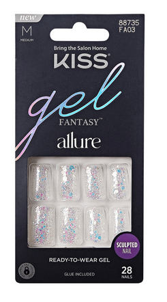 Kiss Gel Fantasy Nails 28 pc - Textured Tech