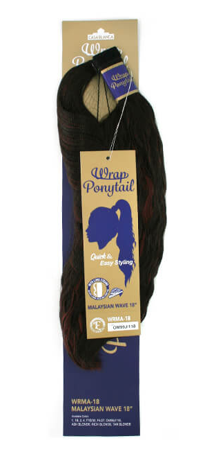 CASABLANCA WRAP PONYTAIL MALAYSIAN WAVE 18INCH - Textured Tech