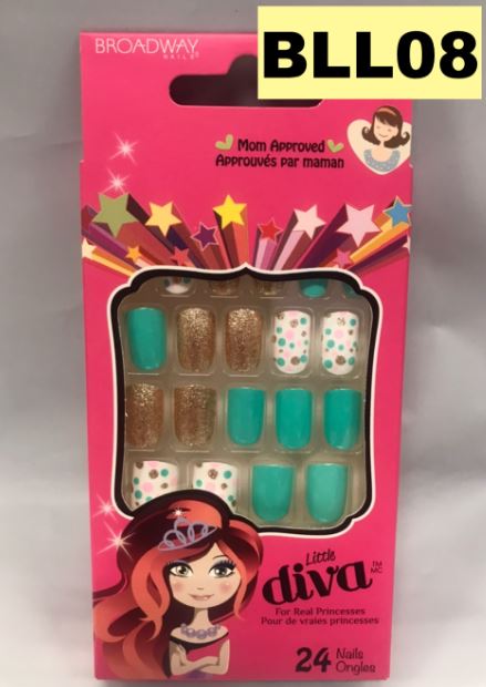 BROADWAY LITTLE DIVA PRESS ON NAILS - Textured Tech