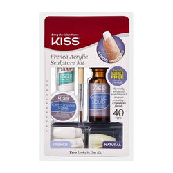 KISS FRENCH ACRYLIC SCULPTURE KIT W/ 40  TIPS - Textured Tech