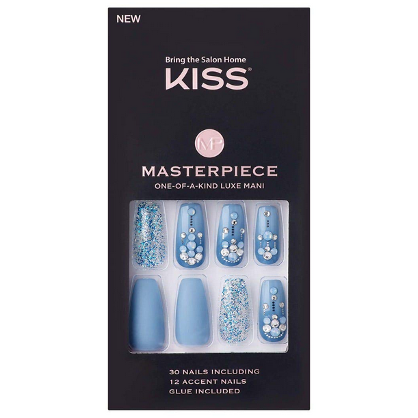 KISS MASTERPIECE ONE-OF-A-KIND LUXE MANI 30 NAILS - Textured Tech