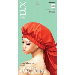 LUX BY QFITT XL BRAID SILKY SATIN DAY & NIGHT CAP - Textured Tech