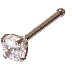 STERLING SILVER NOSE RING STUD - Textured Tech
