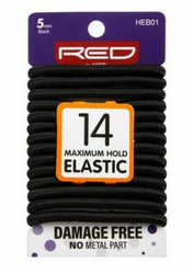 RED BY KISS MAXIMUM HOLD ELASTIC HAIR BANDS 14PC.