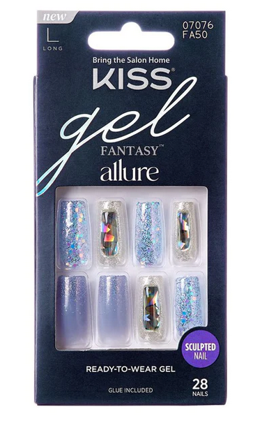 Kiss Gel Fantasy Nails 28 pc - Textured Tech