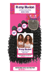 REMY ILLUSION WATER WAVE 3pcs + 4X4 FREE PART 14"16"18" - Textured Tech
