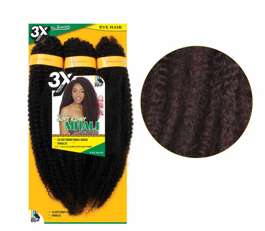 EVE 3X PRESTRETCHED SOFT KINKY MHALI BRAID