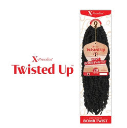 XPRESSION TWISTED UP WAVY BOMB TWIST CURLY TIP 12