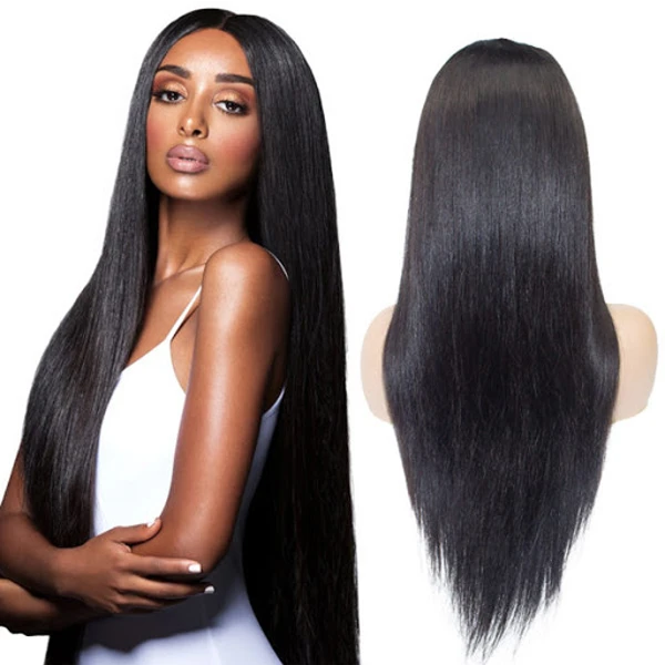 VIRGIN HUMAN HAIR FRONT LACE WIG - LUCY ST 22" - Textured Tech