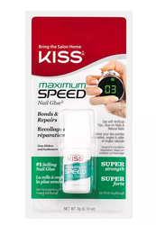 KISS MAXIMUM SPEED NAIL GLUE 0.10OZ - Textured Tech