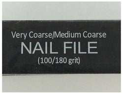 WIDE ALMINE  NAIL FILE 100/180 GRIT (One piece) - Textured Tech