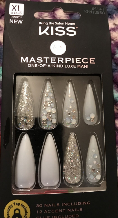 KISS MASTERPIECE ONE-OF-A-KIND LUXE MANI 30 NAILS - Textured Tech