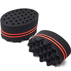 MINI DOUBLE SIDED SPONGE FOR TWISTS AND CURL (BLUE OR RED LINING) - Textured Tech