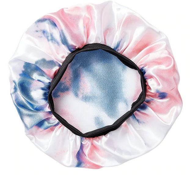 RED BY KISS KIDS SATIN BONNET #TYE DYE - Textured Tech