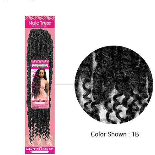 THE JANET COLLECTION MAVERICK LOCS 18" - Textured Tech