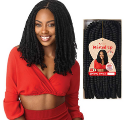 X-pression Twisted Up Spring Twist Hair 8" - Textured Tech